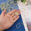 32Pcs Alloy Oval Open Back Bezel Connector Charms FIND-CA0011-77LG-3