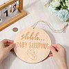 Do Not Disturb Wood Door Hanging Decorations AJEW-WH20006-65A-3