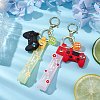 Flower PVC Rope & Resin Keychains KEYC-JKC00899-5