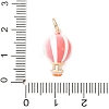 Brass Enamel Pendants KK-CBA05A5-01G-03-3
