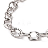 Non-Tarnish 304 Stainless Steel Cable Chain Bracelet for Men Women BJEW-E031-01P-03-2