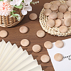 100Pcs Wooden Cover for Stair Railings AJEW-CA0004-65-4