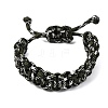 7 Inner Cores Polyester & Spandex Cord Braided Bracelets for Men Women BJEW-JB12571-02-1