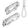 2Pcs 2 Styles 925 Sterling Silver Twister Clasps STER-GA0001-12P-1