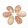 Natural Gemstone Pendants G-Q494-36A-1