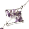 Amethyst Pendant Decoration AJEW-P098-03P-3