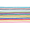 DICOSMETIC 30 Yards 15 Colors Polyester Wavy Fringe Trim Ribbon OCOR-DC0001-08-8
