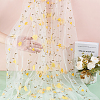 Flower Pattern Milk Fiber Mesh Fabric DIY-WH0888-09C-3