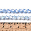 Anti-Tarnish Electroplate Bicone Glass Beads Strands EGLA-T021-6mm-16-09-4