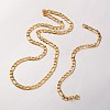 304 Stainless Steel Figaro Chain Necklaces and Bracelets Sets SJEW-L379-13-2
