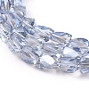 Electroplate Glass Beads Strands EGLA-G035-A-PL01-3