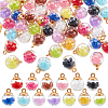 104Pcs 13 Colors Glass Globle Pendants GLAA-ME0001-29-1