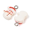 Christmas Theme Opaque Resin Pendants LS-RESI-S08-02K-2