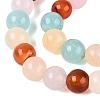 Natural Multi-Color Agate Beads Strands G-Q606-42B-A01-4