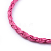 Trendy Braided Imitation Leather Bracelet Making BJEW-S076-005-3