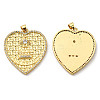 Brass with Cubic Zirconia Pendants KK-K341-35G-2