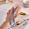 Round Synthetic Moonstone Beaded Mobile Straps HJEW-SW00042-03-4
