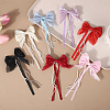28Pcs 7 Colors Polyester Resin Bowknot Ornament Accessories DIY-SP0004-79-6