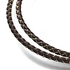 Polyester Cord Braided Necklace Makings MAK-L043-03G-18-2