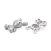 Brass Micro Pave Black Cubic Zirconia Pendants KK-S356-592P-NF-2