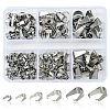 189Pcs 201 Stainless Steel Snap on Bails STAS-FS0001-73-1