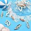 18Pcs 6 Styles Natural Shell Big Pendants BSHE-YW0001-20-4