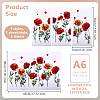 3 Sheets 3 Styles Flower PVC Waterproof Decorative Stickers DIY-WH0404-038-2