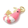 Brass Enamel Pendants KK-H092-07G-03-2