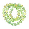Electroplate Glass Beads Strands EGLA-P069-02A-AB07-2