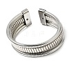 Iron Multi-strand Snake Chain Cuff Bangles for Women BJEW-P390-01C-P-1