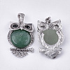 Natural Green Aventurine Big Pendants G-S353-01E-2