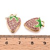 Alloy Rhinestone and Enamel Pendants PALLOY-T092-42G-03-3
