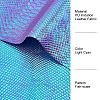 Fish-scale Pattern Laser PU Imitation Leather Fabric FIND-WH0110-262B-5