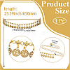 1Pc Tibetan Style Alloy Coin Tassel Waist Belly Chains for Women AJEW-GF0015-06AG-2