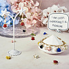 24Pcs 6 Colors Spray Painted Alloy Charms FIND-TA0003-29-7