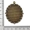 Large Vintage Tibetan Style Alloy Pendant Cabochon Settings TIBEP-M018-70AB-NF-4