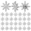 36Pcs Plastic with Rhinestone Brooches JEWB-GA00008-1