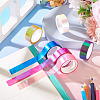 6Rolls 6 Colors PET Decorative Tape OFST-TA0001-07-8