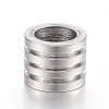 304 Stainless Steel Grooved Beads STAS-E425-027B-2
