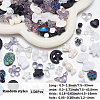 150Pcs Opaque & Transparent Acrylic Beads MACR-SP0002-18A-2