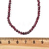 Natural Garnet Beaded Necklaces NJEW-K114-B-A04-5