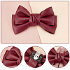 Leather Bowknot Shoe Decorations AJEW-WH0323-23C-4
