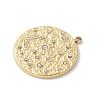 304 Stainless Steel Rhinestone Pendants STAS-Z122-53G-2