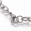 Tarnish Resistant 304 Stainless Steel Charm Bracelets BJEW-O169-01-4