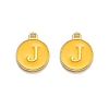 Golden Plated Alloy Enamel Charms X-ENAM-Q437-13J-1