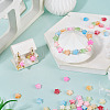 300Pcs Crackle Opaque Acrylic Beads OACR-TA0004-60-7