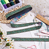 9M Flat Ethnic Style Polyester Ribbons SRIB-WH0011-101A-5