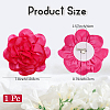 Flower Polyester Brooches JEWB-WH20003-04E-2