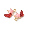 304 Stainless Steel Enamel Pendants STAS-I351-22G-06-2