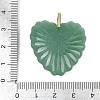 Natural Green Aventurine Carved Pendants G-C276-01G-07-3